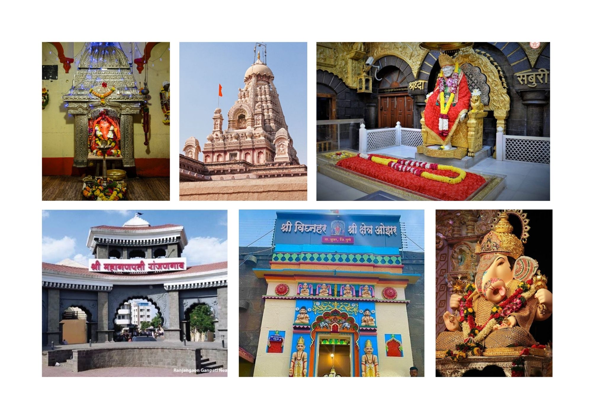 five jyotirling with ashtavinayak darshan
